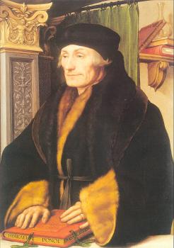 Hans The Younger Holbein : Portrait of Erasmus of Rotterdam